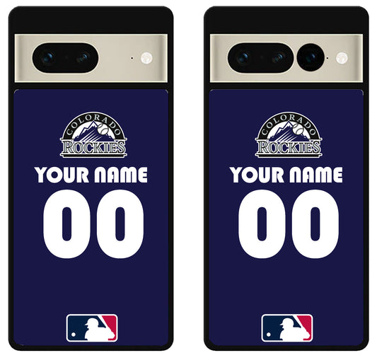 Custom Personalized Colorado Rockies MLB Google Pixel 7 | 7 Pro Case