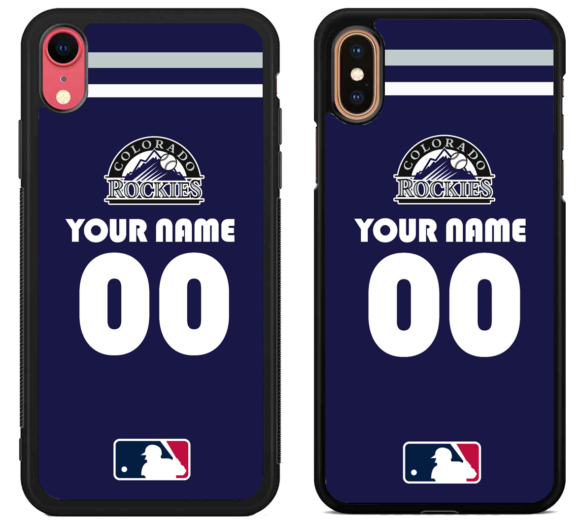 Custom Personalized Colorado Rockies MLB iPhone X | Xs | Xr | Xs Max Case