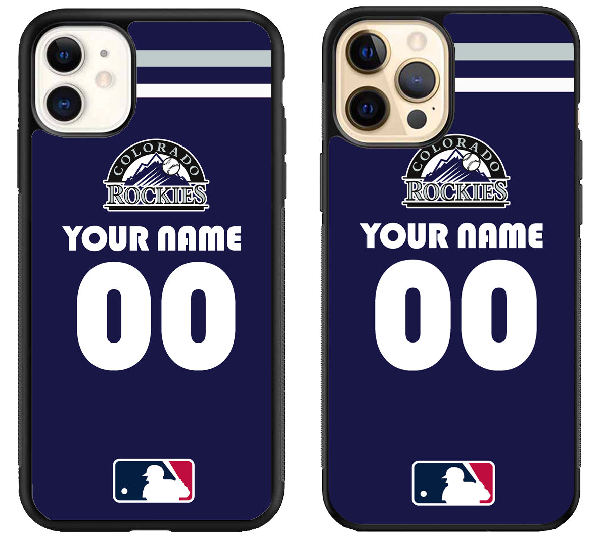 Custom Personalized Colorado Rockies MLB iPhone 12 | 12 Mini | 12 Pro | 12 Pro Max Case
