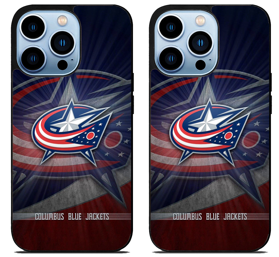 Columbus Blue Jackets Background iPhone 15 Pro | iPhone 15 Pro Max Case