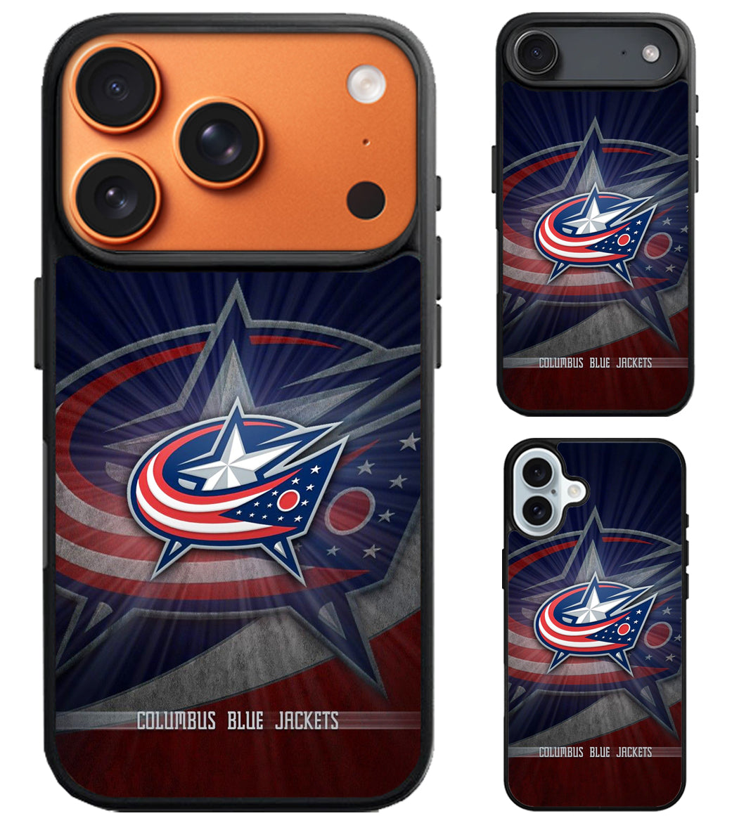Columbus Blue Jackets Logo Background iPhone Air | iPhone 17 | 17 Pro | 17 Pro Max Case