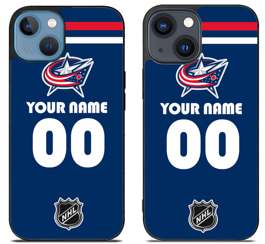 Custom Personalized Columbus Blue Jackets NHL iPhone 15 | iPhone 15 Plus Case