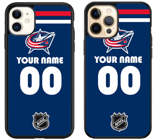 Custom Personalized Columbus Blue Jackets NHL iPhone 12 | 12 Mini | 12 Pro | 12 Pro Max Case