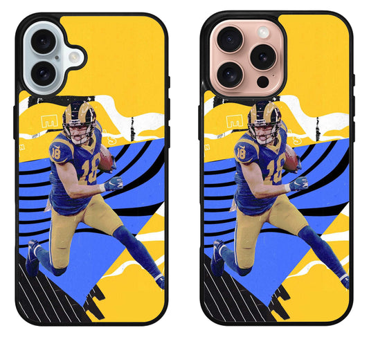 Cooper Kupp Los Angeles Rams Cover Style iPhone 16 | 16 Plus | 16 Pro | 16 Pro Max Case