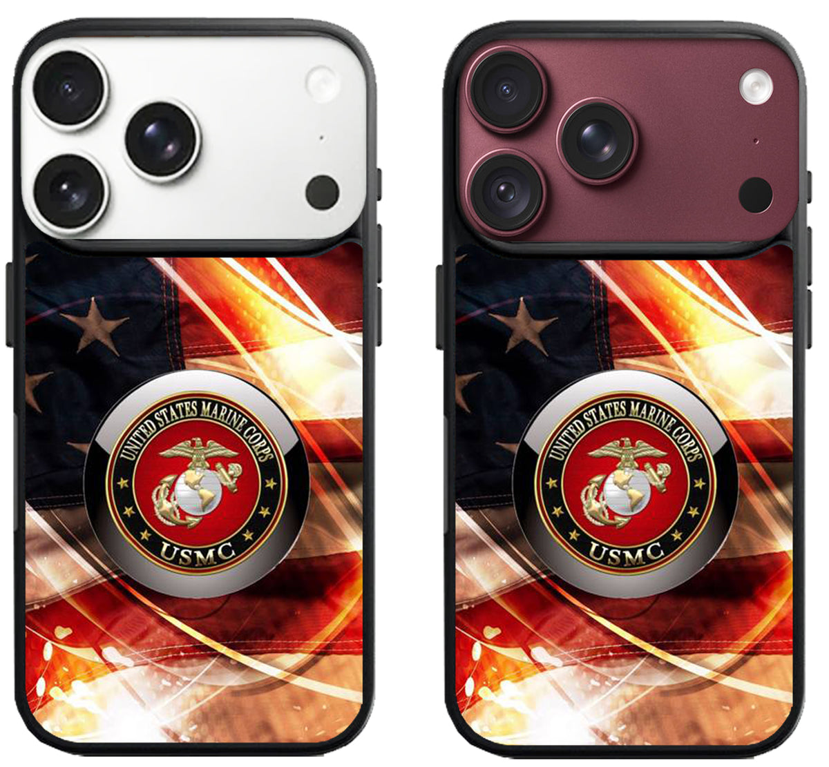 Corps US Marine Background Flag iPhone 18 Pro | 18 Pro Max Case