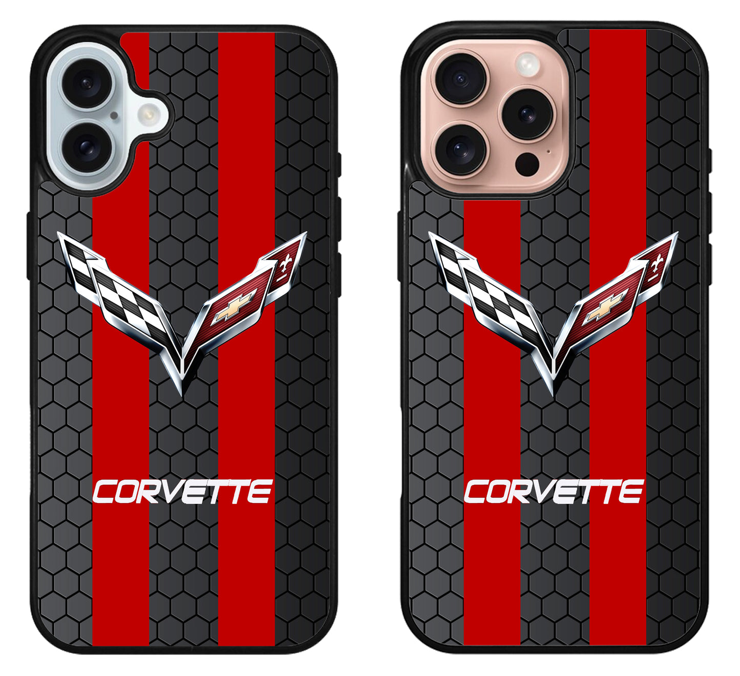 Corvette Logo Red iPhone 16 | 16 Plus | 16 Pro | 16 Pro Max Case