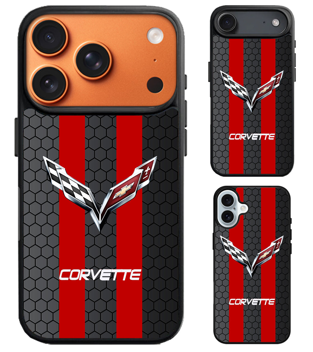 Corvette Logo Stripe iPhone Air | iPhone 17 | 17 Pro | 17 Pro Max Case