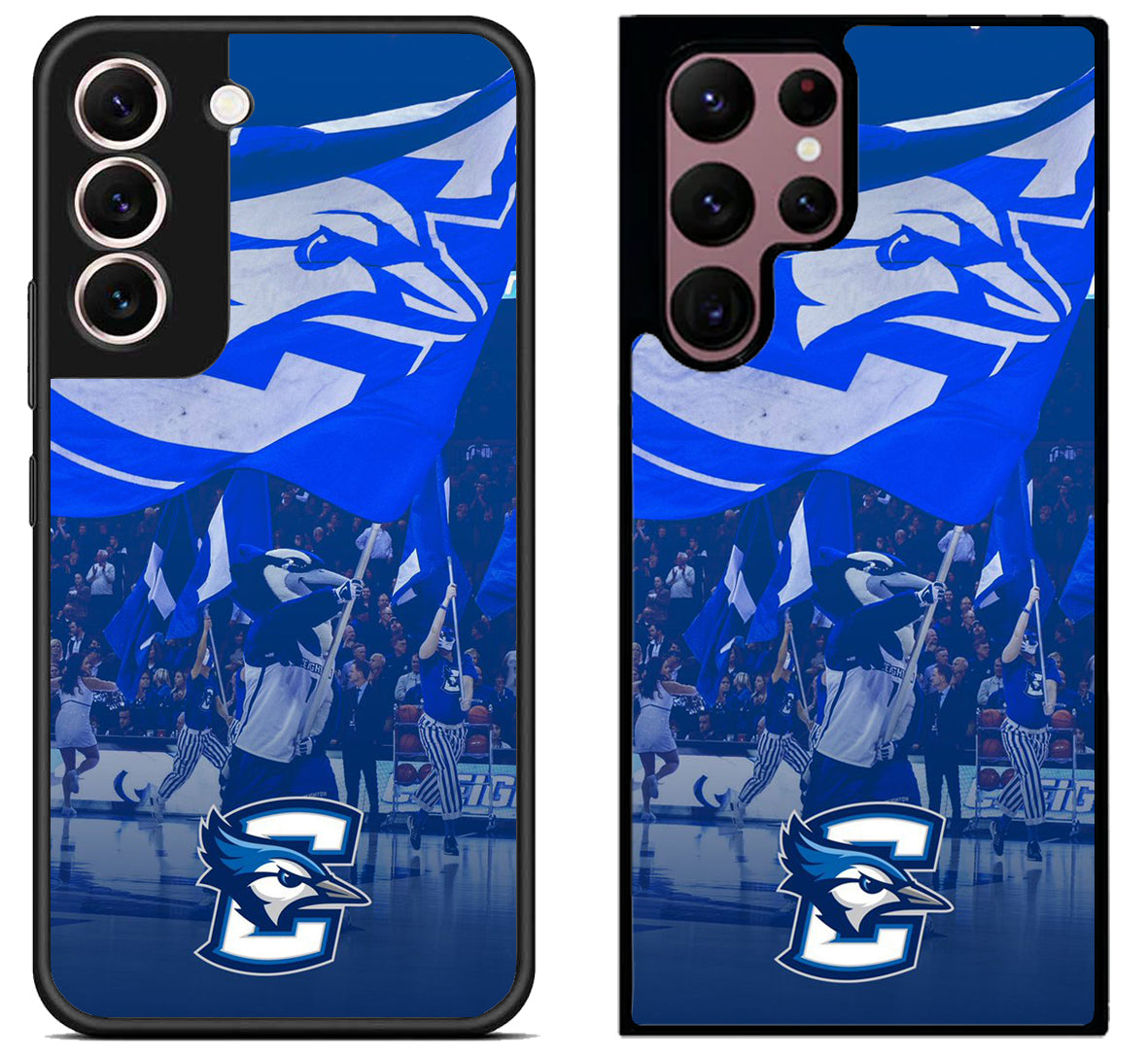 Creighton Bluejays Background Samsung Galaxy S22 | S22+ | S22 Ultra Case