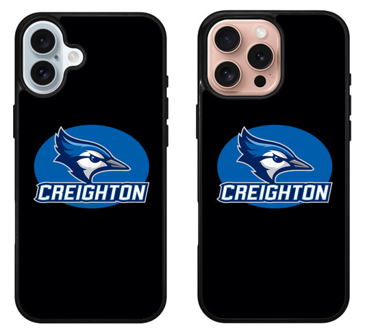 Creighton Bluejays Black iPhone 16 | 16 Plus | 16 Pro | 16 Pro Max Case