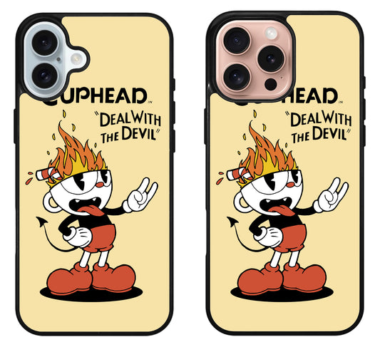 Cuphead Deal With the Devil iPhone 16 | 16 Plus | 16 Pro | 16 Pro Max Case