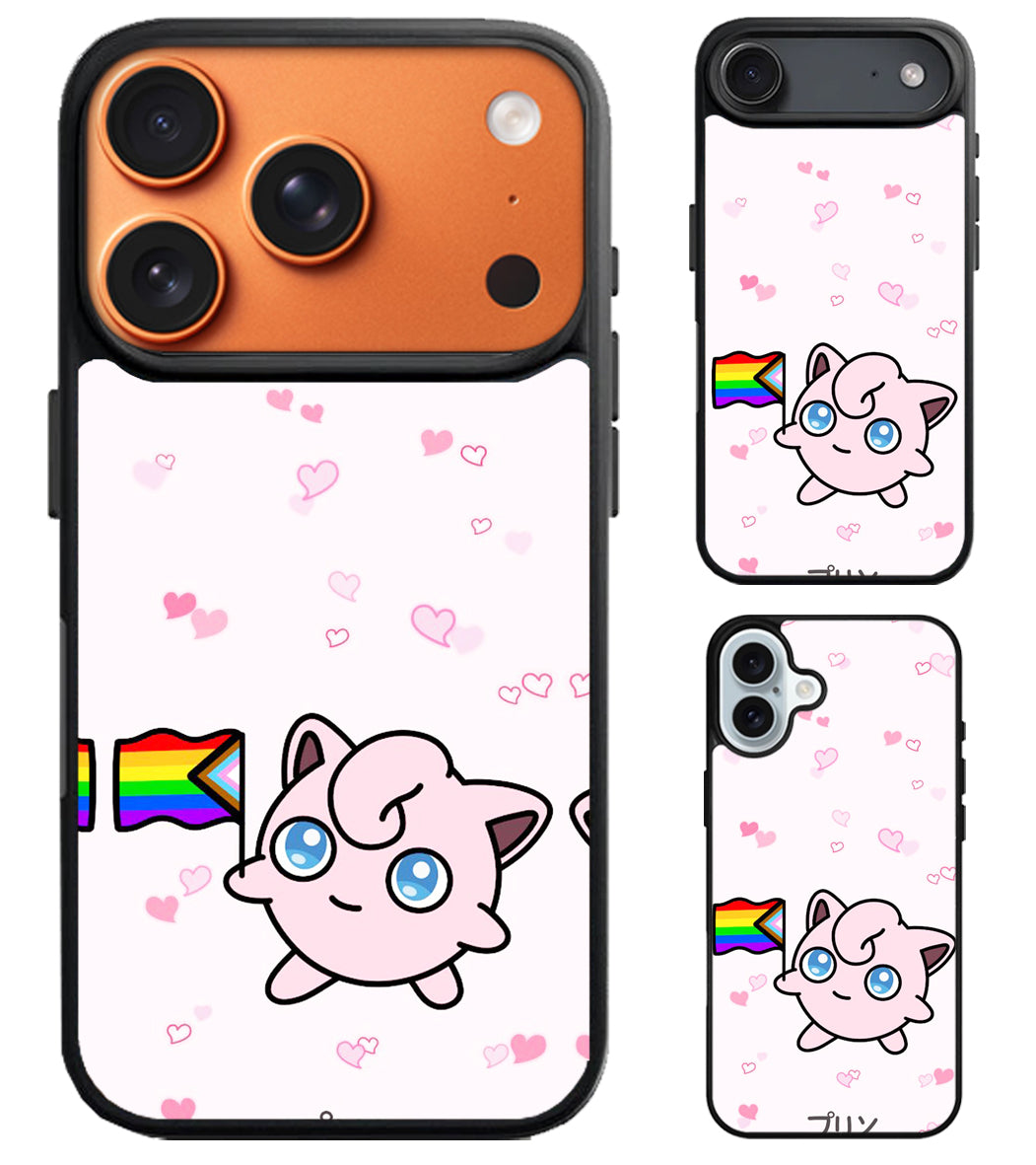 Cute Jigglypuff Pokemon iPhone Air | iPhone 17 | 17 Pro | 17 Pro Max Case
