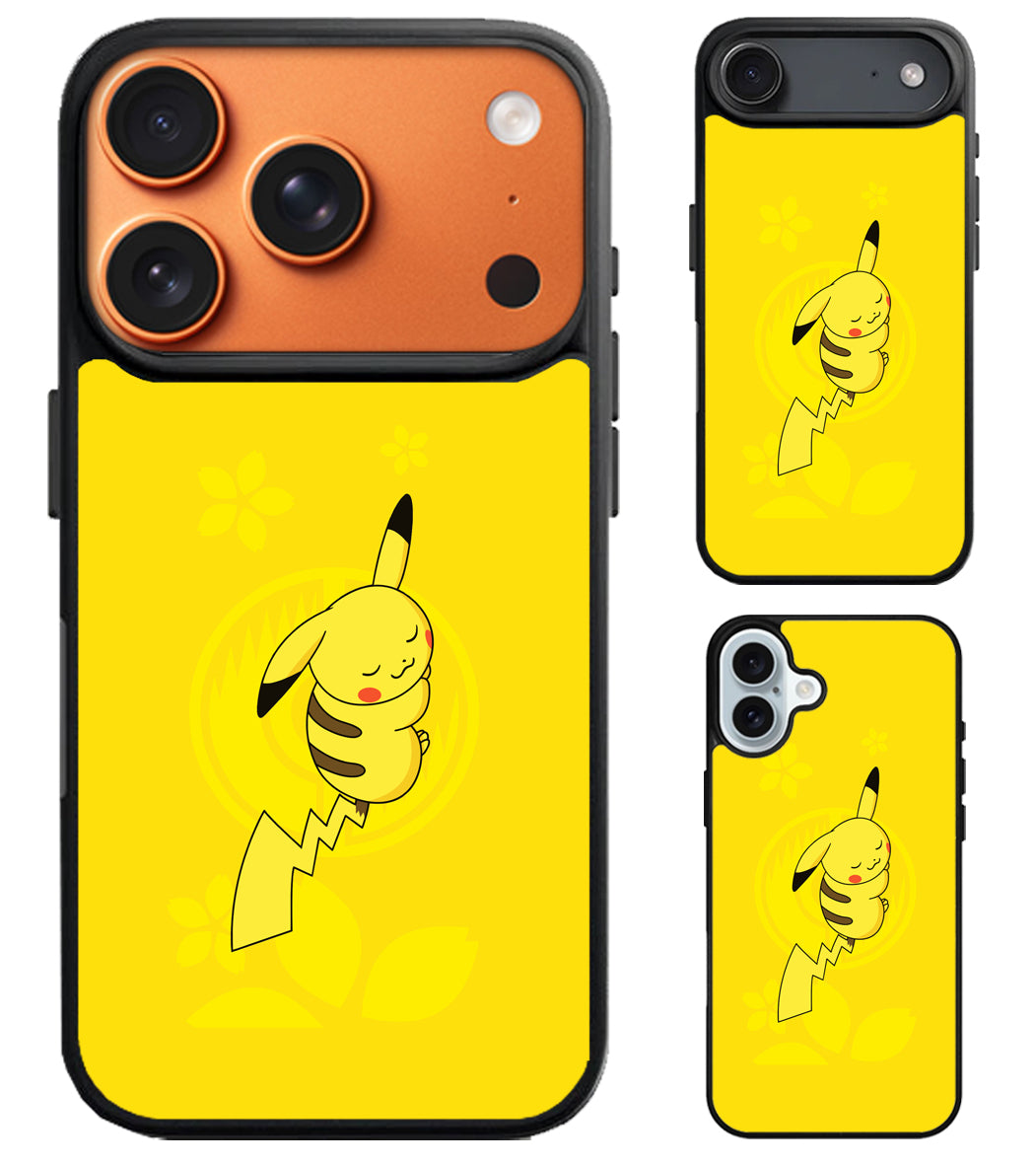 Cute Pikachu Pokemon iPhone Air | iPhone 17 | 17 Pro | 17 Pro Max Case