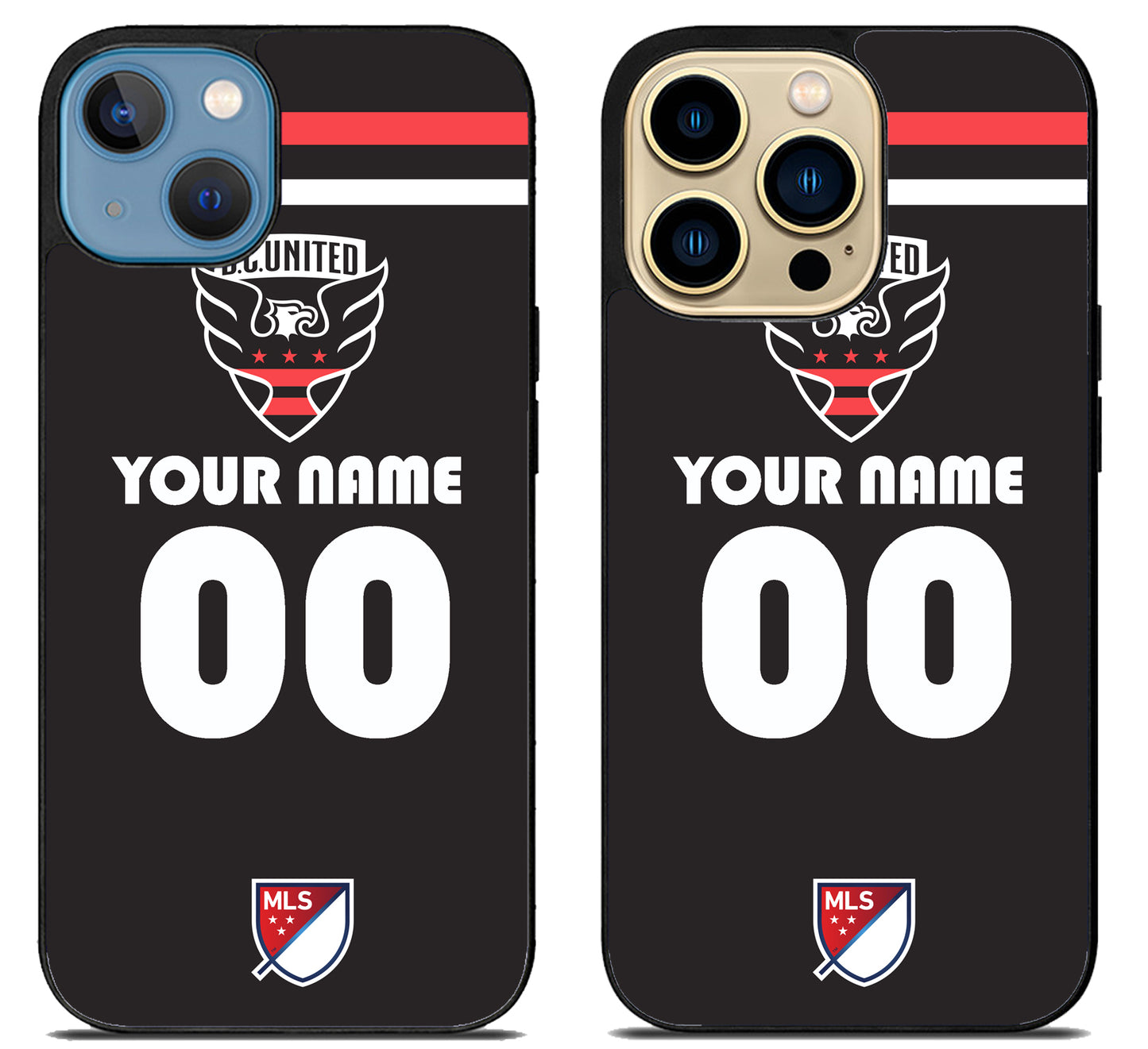 Custom Personalized DC United MLS iPhone 14 | 14 Plus | 14 Pro | 14 Pro Max Case