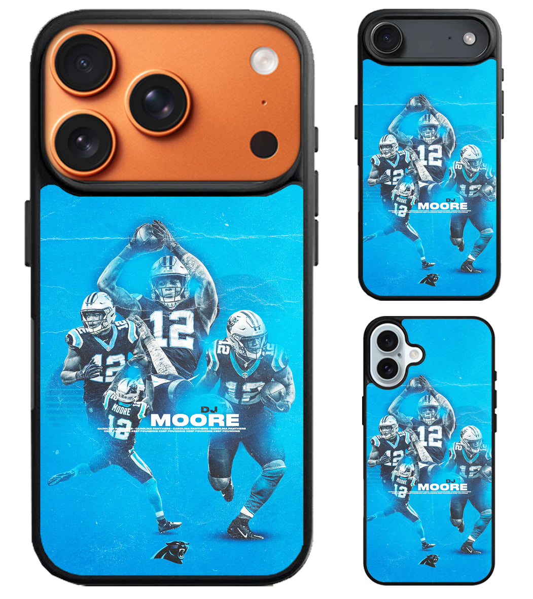 DJ Moore Carolina Panthers iPhone Air | iPhone 17 | 17 Pro | 17 Pro Max Case