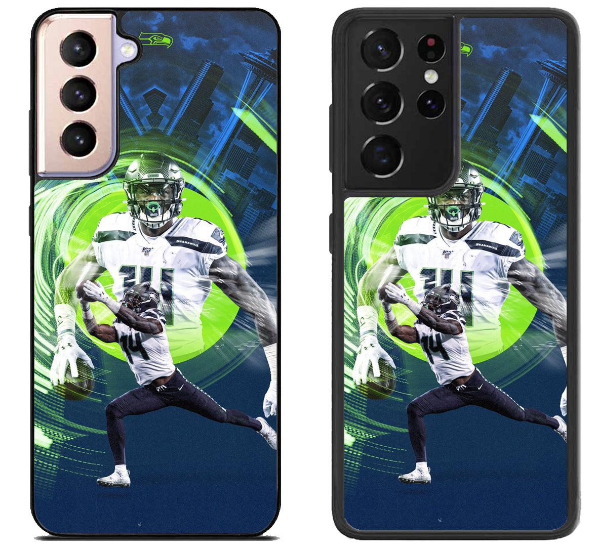 DK Metcalf Seattle Seahawks Background Samsung Galaxy S21 | S21 FE | S21+ | S21 Ultra Case