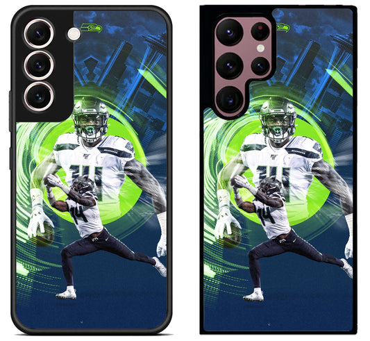 DK Metcalf Seattle Seahawks Background Samsung Galaxy S22 | S22+ | S22 Ultra Case