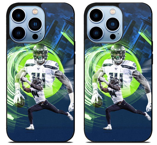DK Metcalf Seattle Seahawks Background iPhone 15 Pro | iPhone 15 Pro Max Case