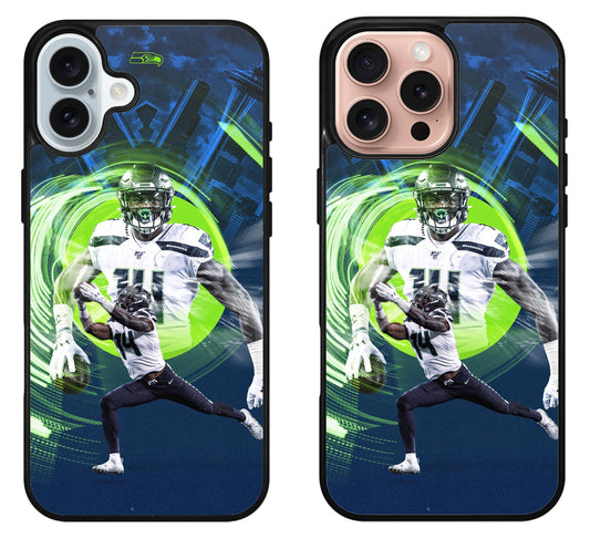 DK Metcalf Seattle Seahawks Background iPhone 16 | 16 Plus | 16 Pro | 16 Pro Max Case
