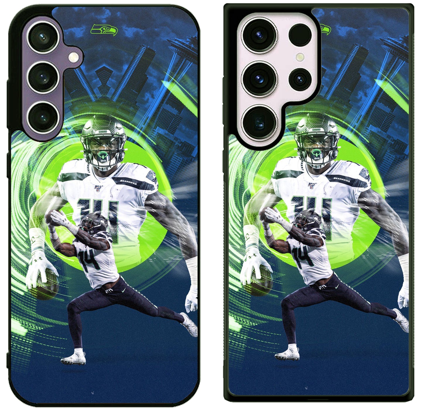DK Metcalf Seattle Seahawks Background Samsung Galaxy S25 | S25 Plus | S25 FE | S25 Ultra Case