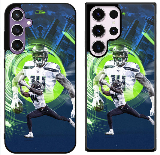 DK Metcalf Seattle Seahawks Background Samsung Galaxy S24 | S24+ | S24 Ultra Case