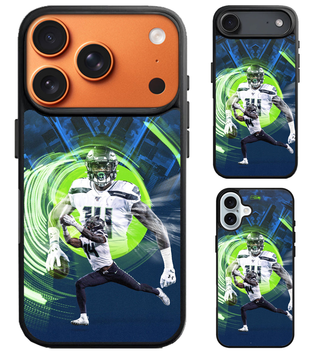 DK Metcalf Seattle Seahawks Background iPhone Air | iPhone 17 | 17 Pro | 17 Pro Max Case