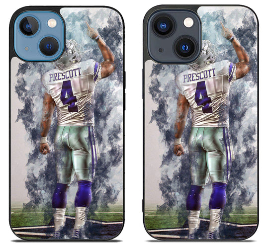 Dak Prescott Dallas Cowboys Artwork iPhone 15 | iPhone 15 Plus Case