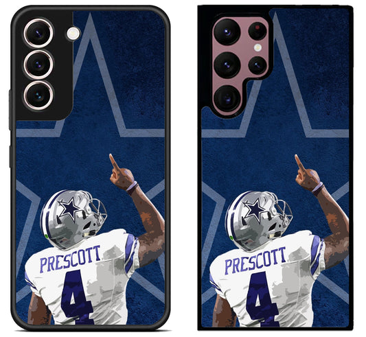 Dak Prescott Dallas Cowboys Background Samsung Galaxy S22 | S22+ | S22 Ultra Case