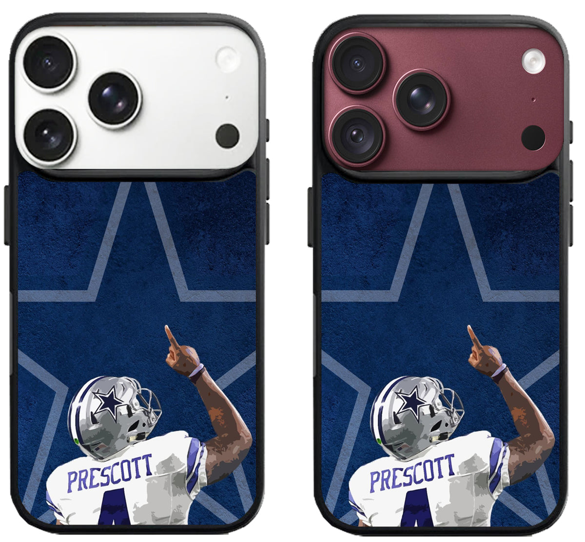 Dak Prescott Dallas Cowboys Background iPhone 18 Pro | 18 Pro Max Case