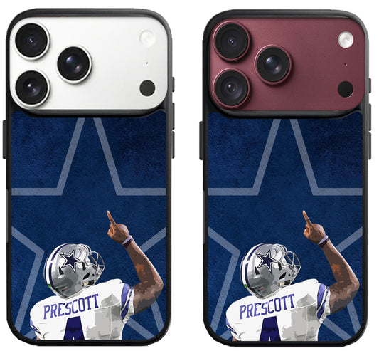 Dak Prescott Dallas Cowboys Background iPhone 18 Pro | 18 Pro Max Case