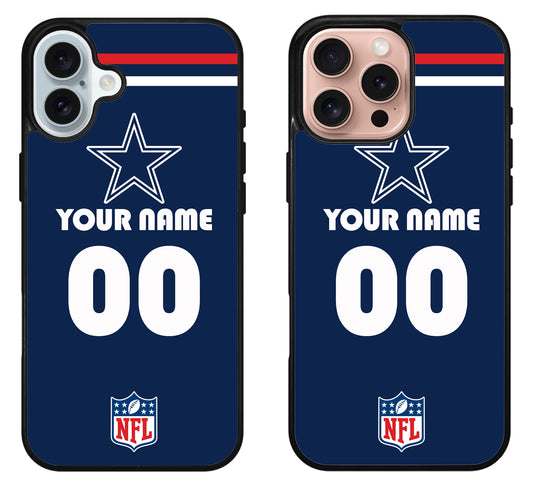 Custom Personalized Dallas Cowboys NFL iPhone 16 | 16 Plus | 16 Pro | 16 Pro Max Case