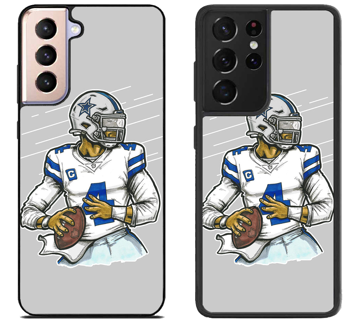 Dallas Cowboys Dak Prescott Artwork Samsung Galaxy S21 | S21 FE | S21+ | S21 Ultra Case