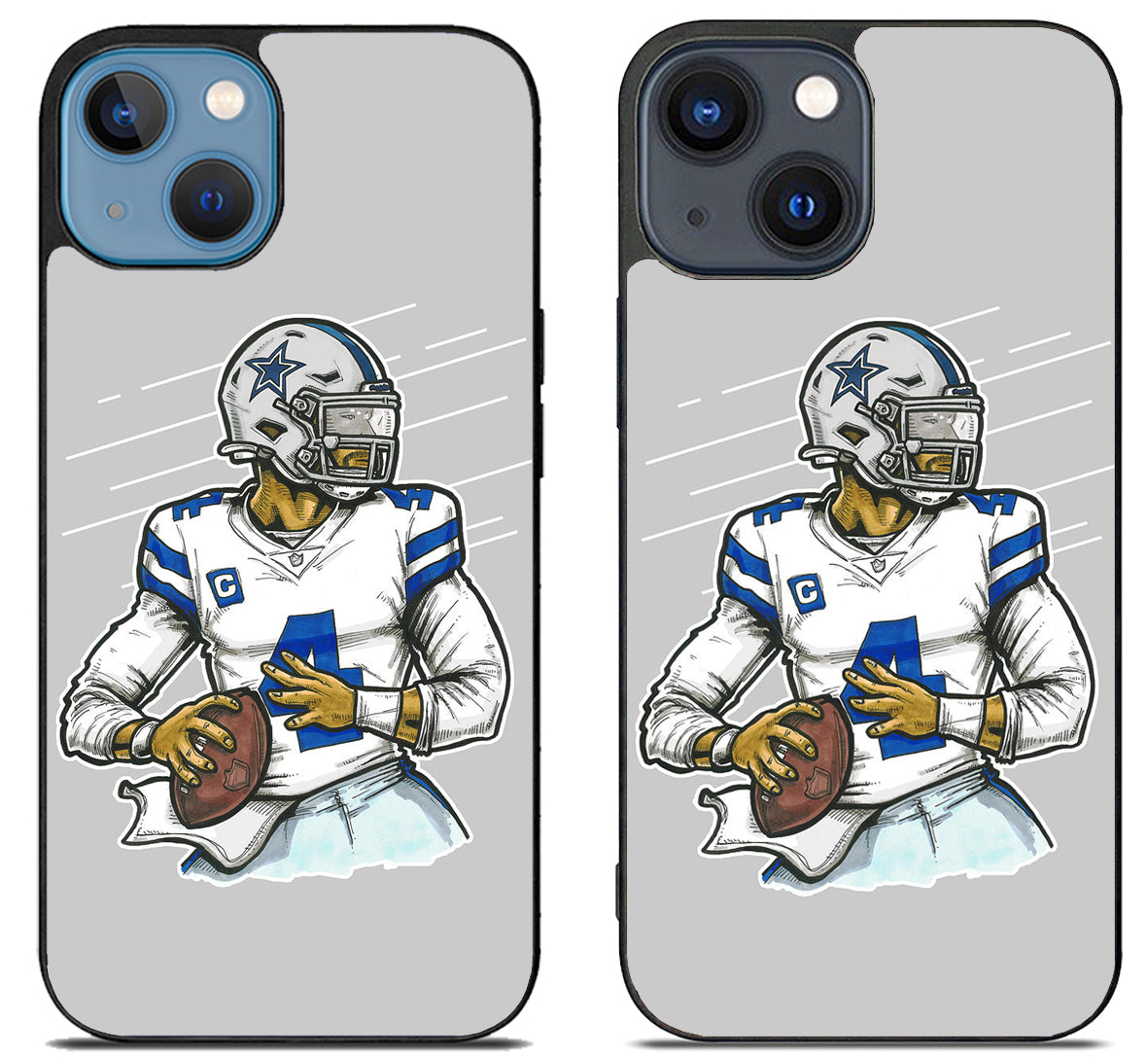 Dallas Cowboys Dak Prescott Artwork iPhone 15 | iPhone 15 Plus Case