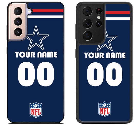 Custom Personalized Dallas Cowboys NFL Samsung Galaxy S21 | S21 FE | S21+ | S21 Ultra Case