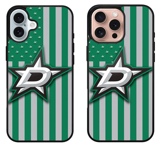 Dallas Stars Flag iPhone 16 | 16 Plus | 16 Pro | 16 Pro Max Case