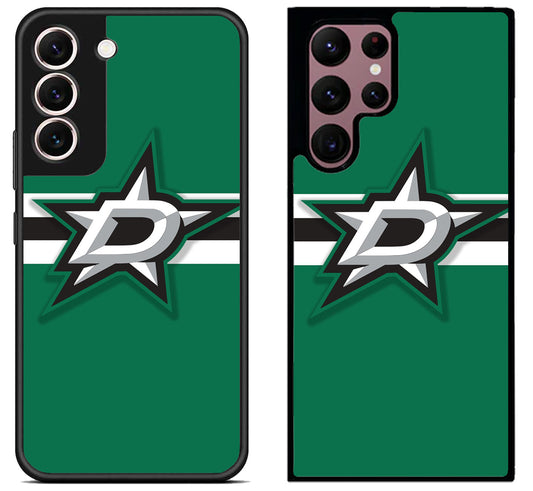 Dallas Stars Logo Stripe Samsung Galaxy S22 | S22+ | S22 Ultra Case