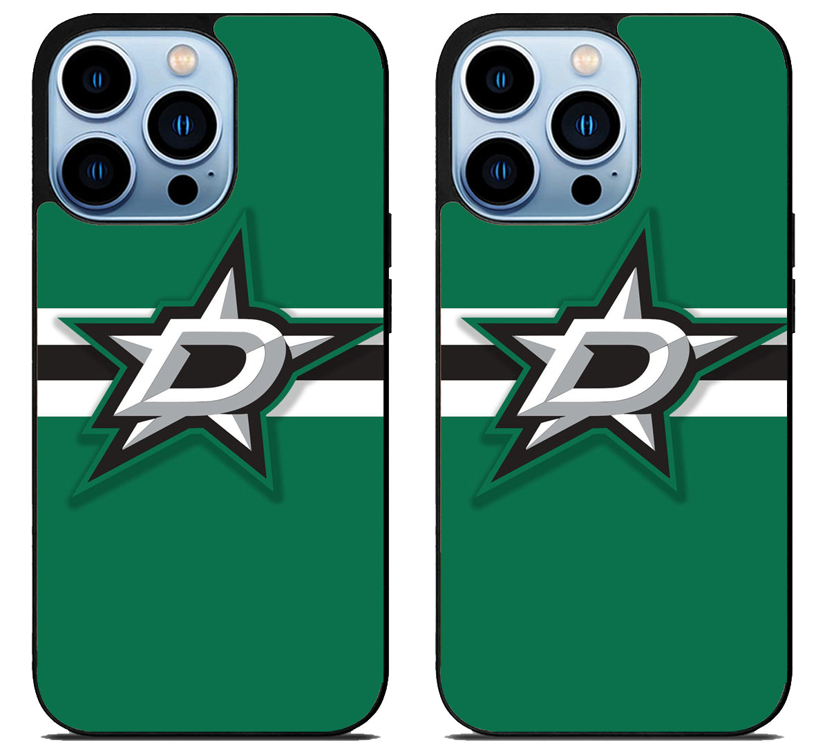 Dallas Stars Logo Stripe iPhone 15 Pro | iPhone 15 Pro Max Case