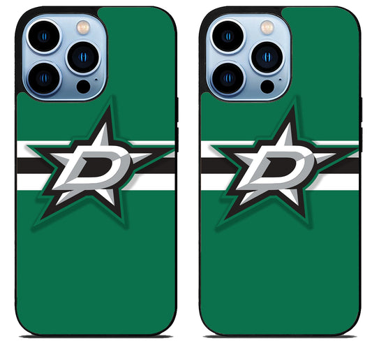 Dallas Stars Logo Stripe iPhone 15 Pro | iPhone 15 Pro Max Case