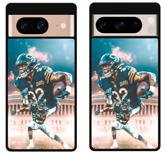 David Montgomery Chicago Bears Background Google Pixel 8 | 8 Pro Case