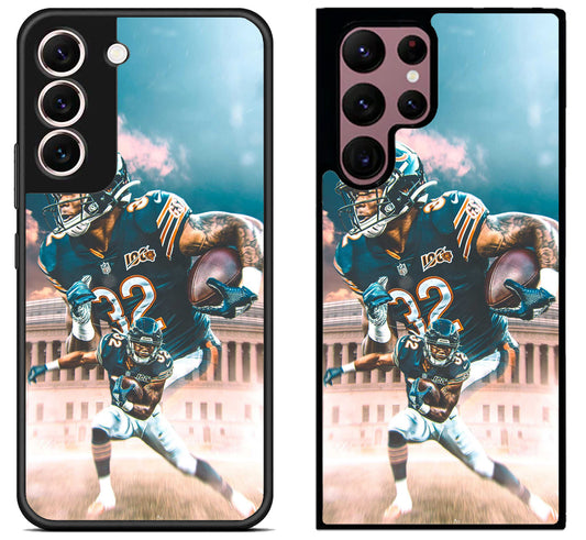 David Montgomery Chicago Bears Background Samsung Galaxy S22 | S22+ | S22 Ultra Case