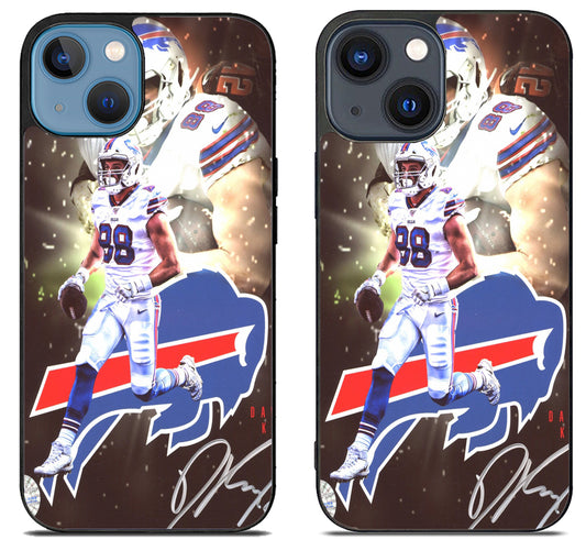Dawson Knox Buffalo Bills Signature iPhone 15 | iPhone 15 Plus Case