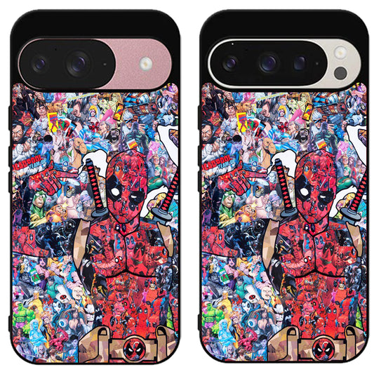 Deadpool Collage Comics Google Pixel 9 | 9 Pro | 9 Pro XL Case