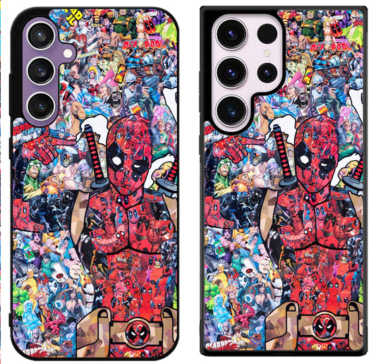 Deadpool Collage Comics Samsung Galaxy S24 | S24+ | S24 Ultra Case