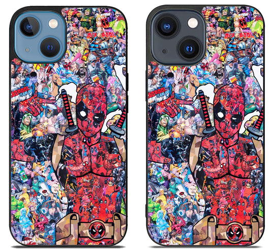 Deadpool Collage Comics iPhone 15 | iPhone 15 Plus Case