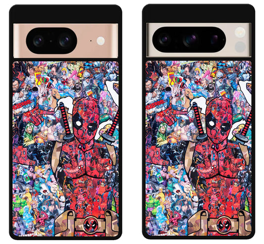Deadpool Collage Comics Google Pixel 8 | 8 Pro Case