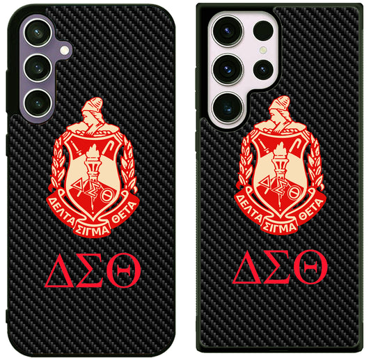 Delta Sigma Theta Carbon Samsung Galaxy S25 | S25 Plus | S25 FE | S25 Ultra Case