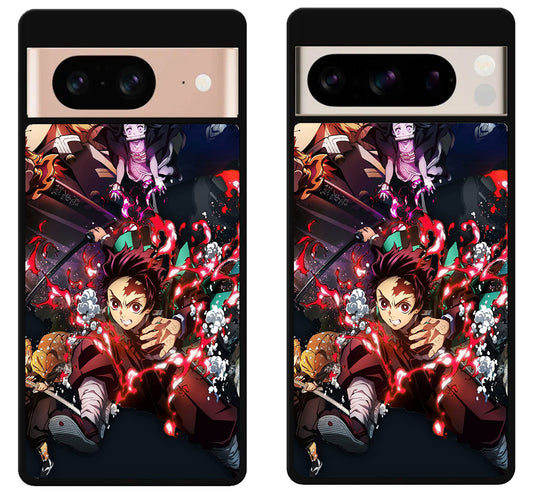 Demon Slayer Background Google Pixel 8 | 8 Pro Case