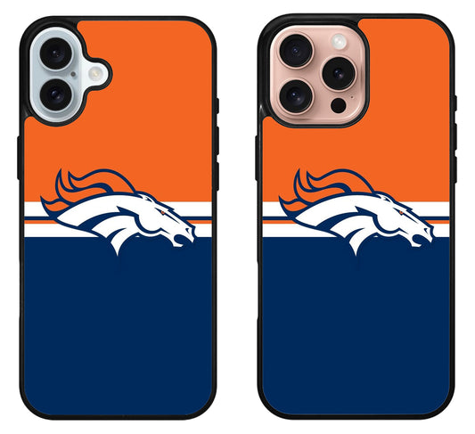 Denver Broncos Color Stripe iPhone 16 | 16 Plus | 16 Pro | 16 Pro Max Case