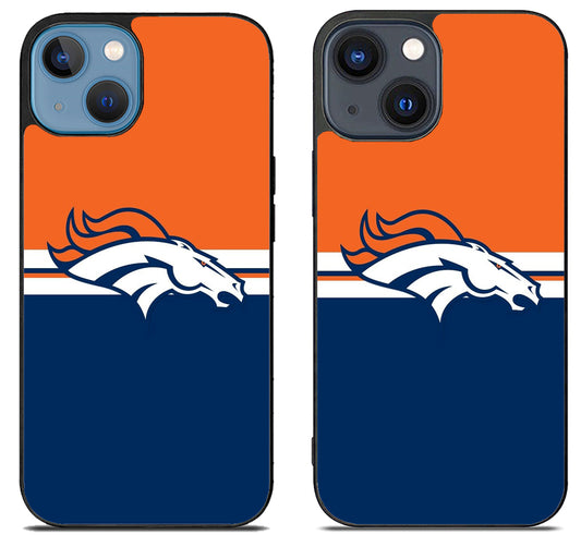 Denver Broncos Color Striped iPhone 15 | iPhone 15 Plus Case