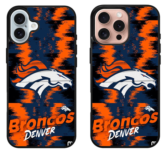 Denver Broncos Colorfull iPhone 16 | 16 Plus | 16 Pro | 16 Pro Max Case