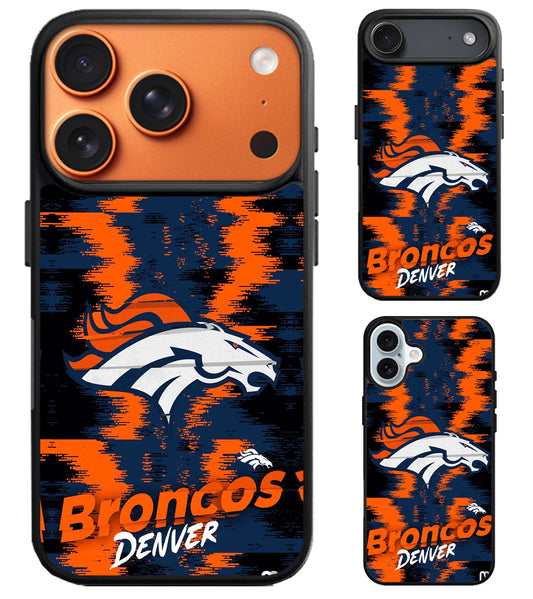 Denver Broncos Colorfull iPhone Air | iPhone 17 | 17 Pro | 17 Pro Max Case